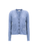 Etro Braided Cashmere Cardigan in Light Blue, Size 42