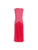 Oscar de la Renta Sleeveless Pleated Dress in Geranium, Size 6