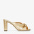 Jimmy Choo Avenue 85 Gold Metallic Nappa Leather Mules in Gold Jimmy Choo Avenue 85 Gold Metallic Nappa Leather Mules in Gold