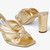Jimmy Choo Avenue 85 Gold Metallic Nappa Leather Mules in Gold Jimmy Choo Avenue 85 Gold Metallic Nappa Leather Mules in Gold
