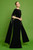 Chiara Boni La Petite Robe Jiang Velvet Gown in Black, Size 50