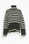 Totême Signature Stripe Turtleneck in Fir Green, Size Small