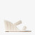 Jimmy Choo Sacoria 85 Satin Wedge Sandals with All-Over Pearls in White