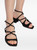 Jimmy Choo Azilia 45 Suede Leather Sandals in Black, Size 39