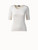 Akris 3/4 Length Sleeve Shirt from Silk Jersey in Off White Akris 3/4 Length Sleeve Shirt from Silk Jersey in Off White