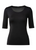 Akris 3/4 Length Sleeve Shirt from Silk Jersey in Black Akris 3/4 Length Sleeve Shirt from Silk Jersey in Black
