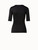 Akris 3/4 Length Sleeve Shirt from Silk Jersey in Black Akris 3/4 Length Sleeve Shirt from Silk Jersey in Black