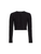 Oscar de la Renta Long Sleeve Sequin Yard Cardigan in Black, Size Medium