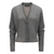 Fabiana Filippi Stitched V-Neck Cardigan in Lead