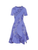 Oscar de la Renta Floral Guipure Asymmetrical Dress in Crocus, Size 10