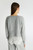 Ermanno Scervino Pure Cashmere Cardigan with Lace Front in Grey, Size Medium