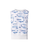 Akris Silk Knit Top with Kasuri Bird Print in Ecru/Denim