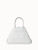 Akris Small Ai Messenger Bag In Braided Leather Trapezoids in White Akris Small Ai Messenger Bag In Braided Leather Trapezoids in White