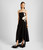 Erdem Asymmetric Draped Wool Midi Dress in Black, Size 2 Erdem Asymmetric Draped Wool Midi Dress in Black, Size 2
