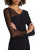Chiara Boni La Petite Robe Pumina Illusion Dress in Black, Size 40