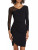 Chiara Boni La Petite Robe Pumina Illusion Dress in Black, Size 40