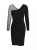Chiara Boni La Petite Robe Pumina Illusion Dress in Black, Size 40