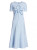 Oscar de la Renta Orchid Knit Midi Dress in Powder Blue, Size Small