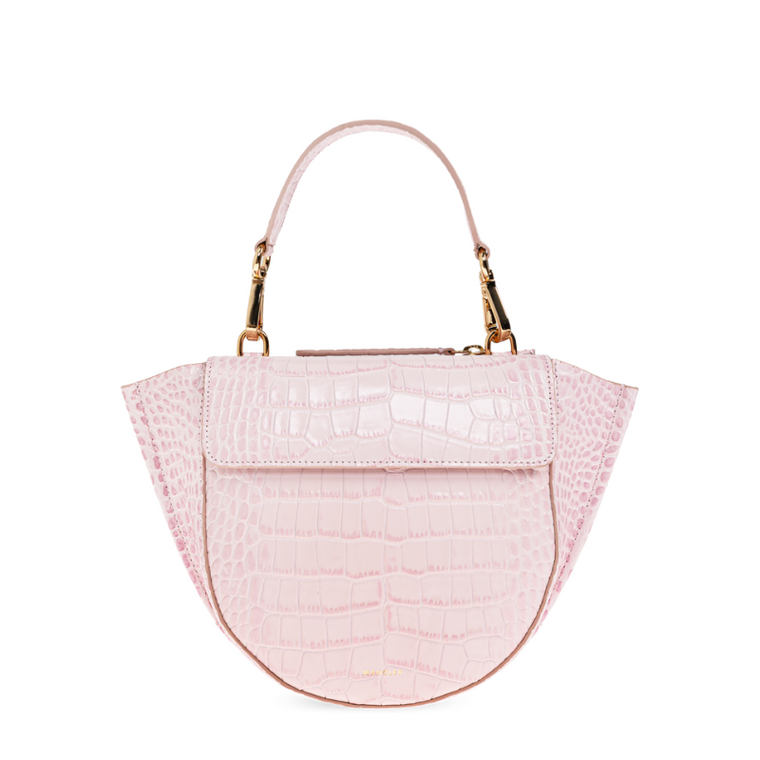 Wandler Hortensia Mini Bag in Rose Croco