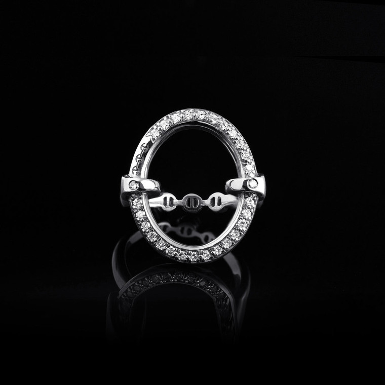 *SPECIAL ORDER* Hoorsenbuhs 18K Gold Ovaal with Diamonds Ring