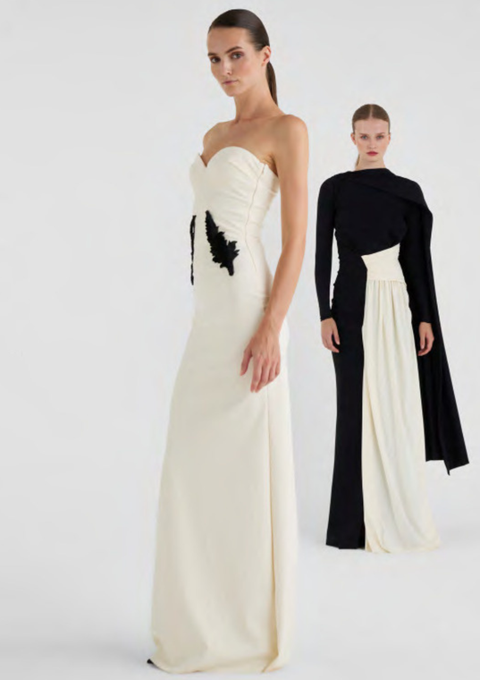 *VIRTUAL TRUNK SHOW* Chiara Boni La Petite Robe Ordana RC Long ZP Gown (Left)