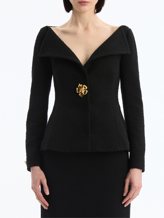 *VIRTUAL TRUNK SHOW* Oscar de la Renta Long Sleeve Tweed Jacket