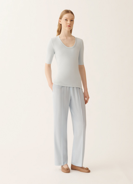 Fabiana Filippi Jersey T-Shirt in Aqua