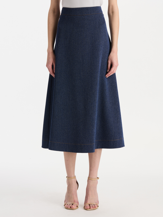 *VIRTUAL TRUNK SHOW* Oscar de la Renta Wool Drill Tailoring Skirt