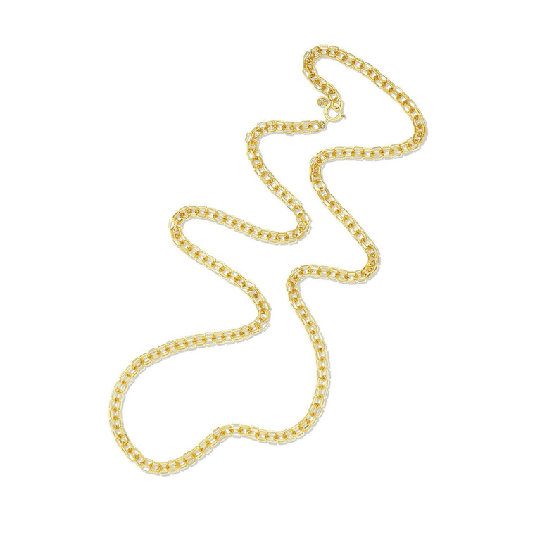 Cadar Yellow Gold B HOME Long Link Necklace, 36"