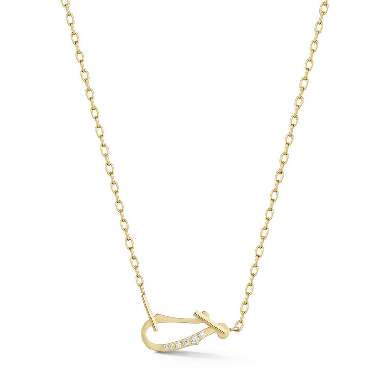 Jade Trau 18K Yellow Gold Diamond Lola Necklace, 20"