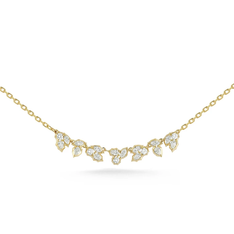 Jade Trau 18K Yellow Gold Posey Necklace, 18"
