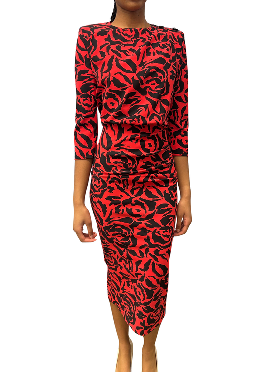 *VIRTUAL TRUNK SHOW* Chiara Boni La Petite Robe Dorte Midi Print RA ZP Dress