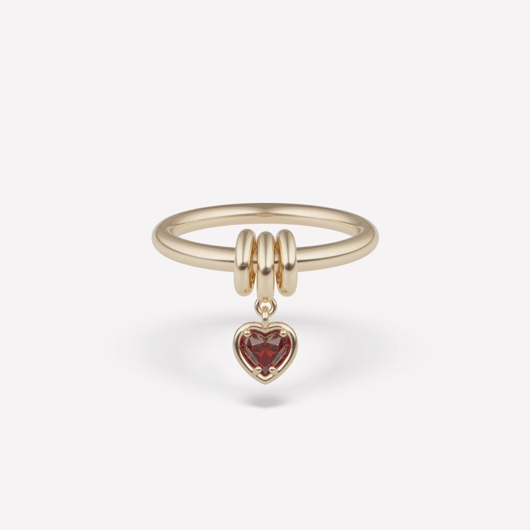 *SHOP & SIP*Spinelli Kilcollin Pia Heart YG Ruby Ring