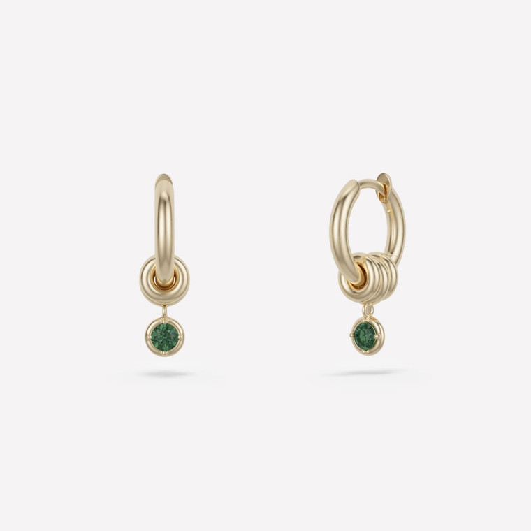 *SHOP & SIP*Spinelli Kilcollin Zahra YG Emerald Earrings