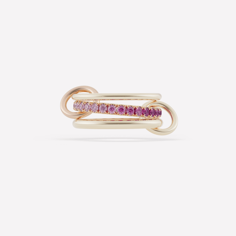 *SHOP & SIP*Spinelli Kilcollin Petunia Gold Pink Ombré Ring