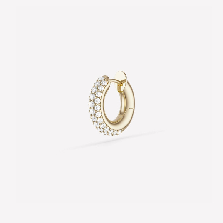 *SHOP & SIP*Spinelli Kilcollin Macro Hoop Pavé YG (Single)