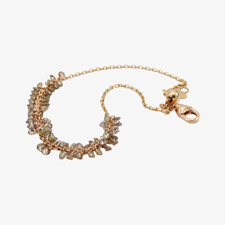 Salima Thakker Sweets & Treats 18K Rose Gold Brandy Diamond Bracelet