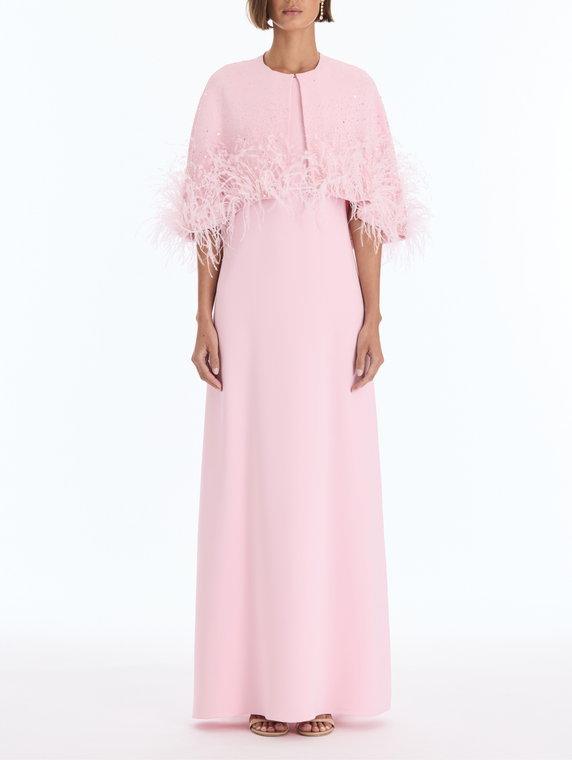 *VIRTUAL TRUNK SHOW* Oscar de la Renta Midi Sleeve Mixed All Over Beaded Embroidered Caftan