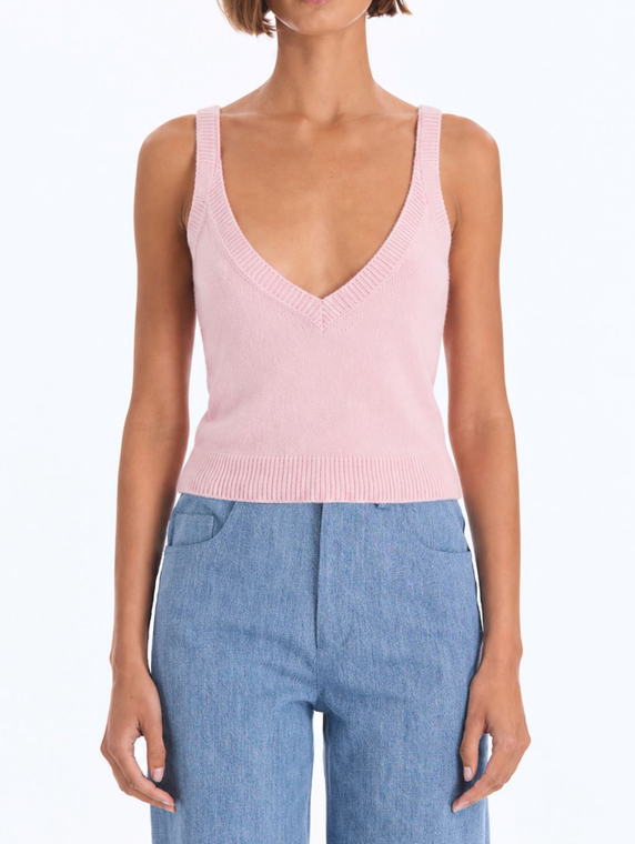 *VIRTUAL TRUNK SHOW* Oscar de la Renta Cashmere V Neck Tank