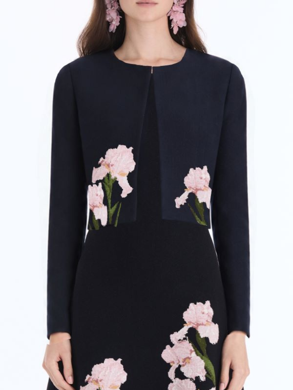 *VIRTUAL TRUNK SHOW* Oscar de la Renta Iris Knit Jacquard Jacket