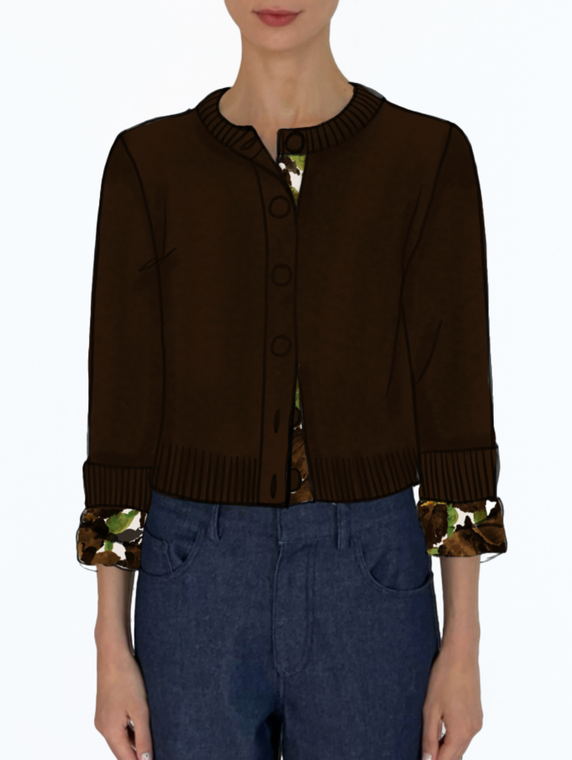 *VIRTUAL TRUNK SHOW* Oscar de la Renta Silk Lined Boxy Cardigan