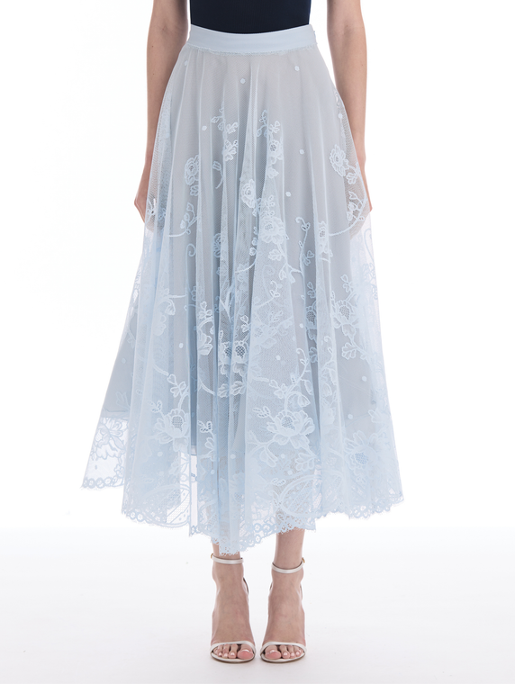 *VIRTUAL TRUNK SHOW* Oscar de la Renta Floral Oscar Lace Circle Skirt