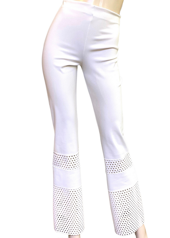 Chiara Boni La Petite Robe Omisha LSE Pants in White, Size 38