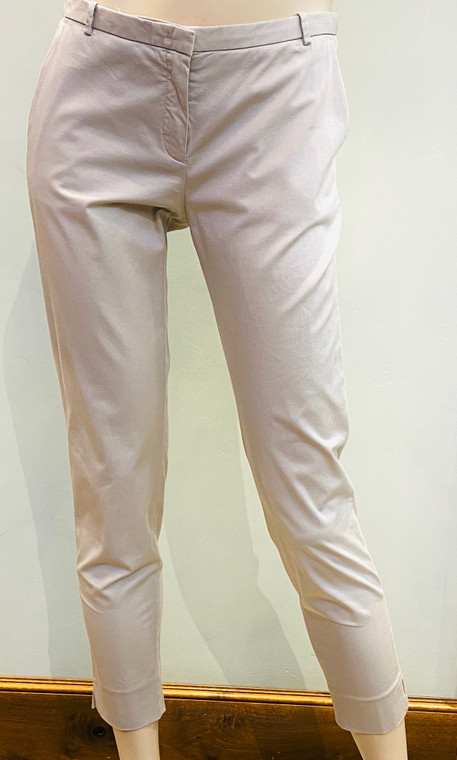 Fabiana Filippi Slim Cropped Pants in Grey, Size 40