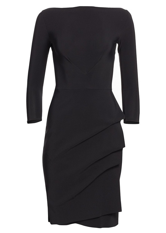 Chiara Boni La Petite Robe Cassandre Dress in Black, Size 40/42/44/46