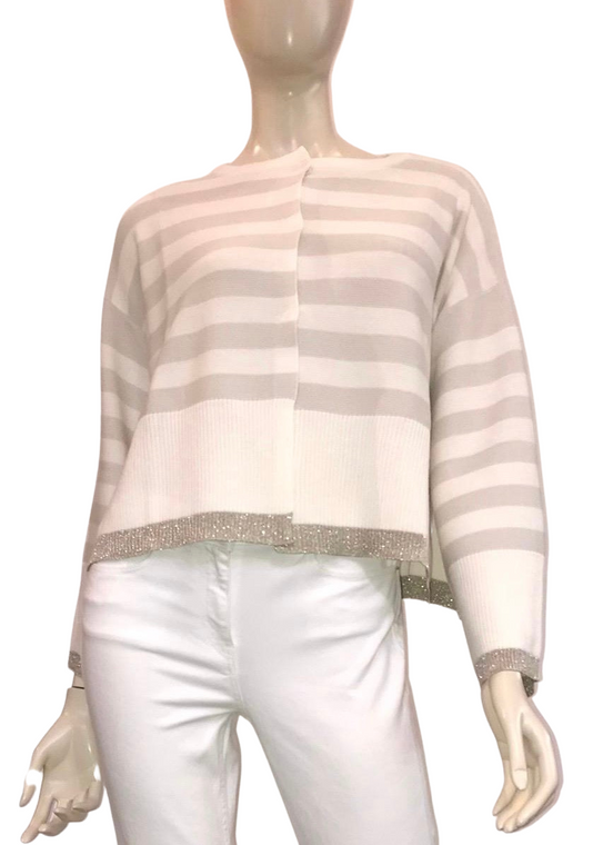 Fabiana Filippi Striped Wool Blend Sweater