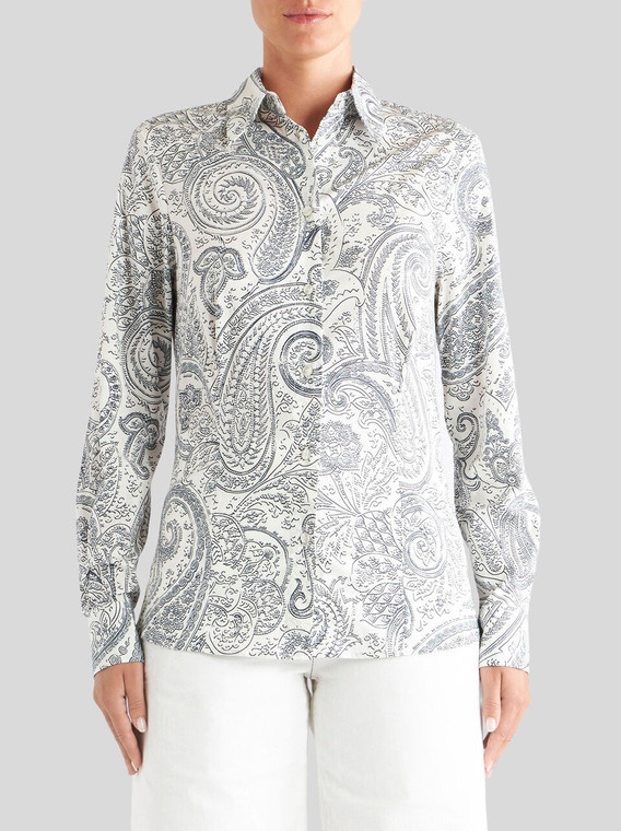 Etro Paisley Print Shirt in White