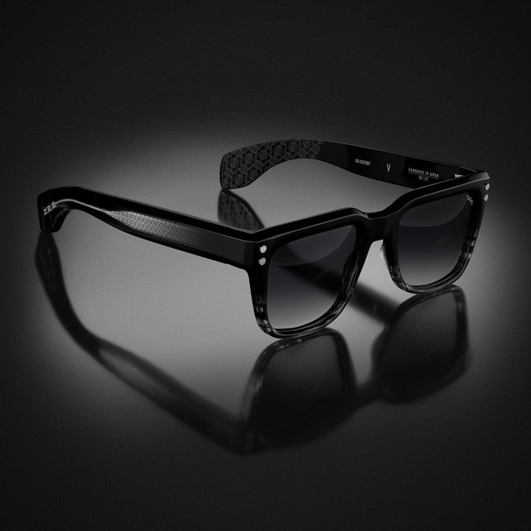 *RESERVE TODAY* Hoorsenbuhs Model V Eyewear in Black/Grey Tortoise Fade