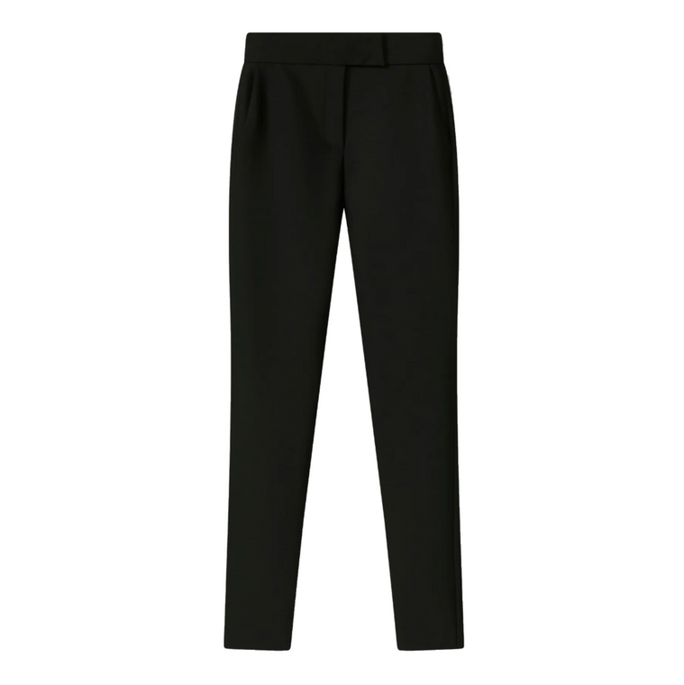 Fabiana Filippi Stretch Wool Skinny Pants in Black