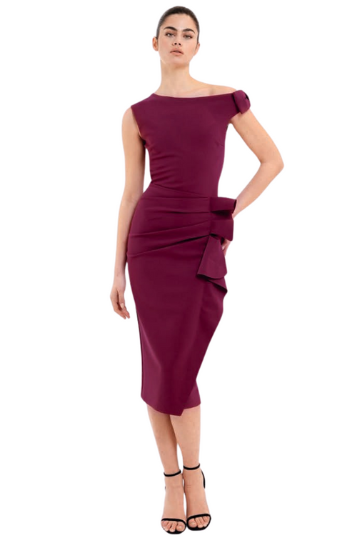 *VIRTUAL TRUNK SHOW* Chiara Boni La Petite Robe Eprom Dress in Mahogany